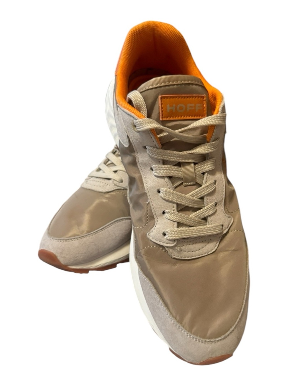 HOFF Men’s Taupe and Orange Runner Sneakers